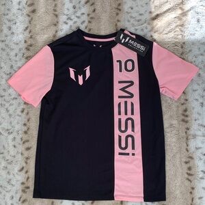 Messi Kids' Black and Pink Jersey